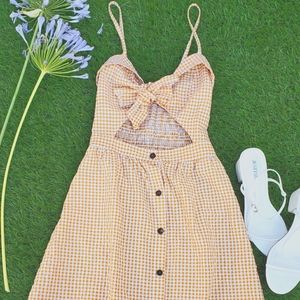 Yellow Gingham Dress